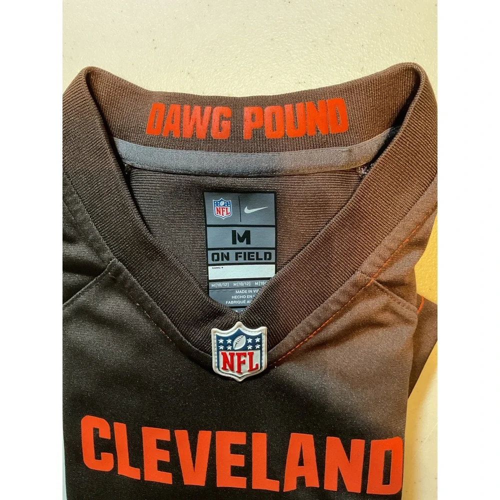 Nike‎ Cleveland Browns Baker Mayfield 6 Youth Jersey Medium 10-12 Brown On Field
